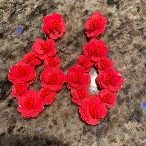 J Crew Sequin Statement Earrings